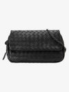 Intrecciato Nappa Chain Mini Shoulder Bag Black - BOTTEGA VENETA - BALAAN 3