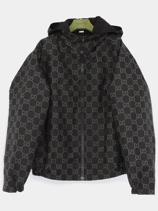 Reversible GG Ripstop Nylon Jacket Black - GUCCI - BALAAN 4