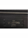 All Over VLTN Logo Clutch Bag Black - VALENTINO - BALAAN 8