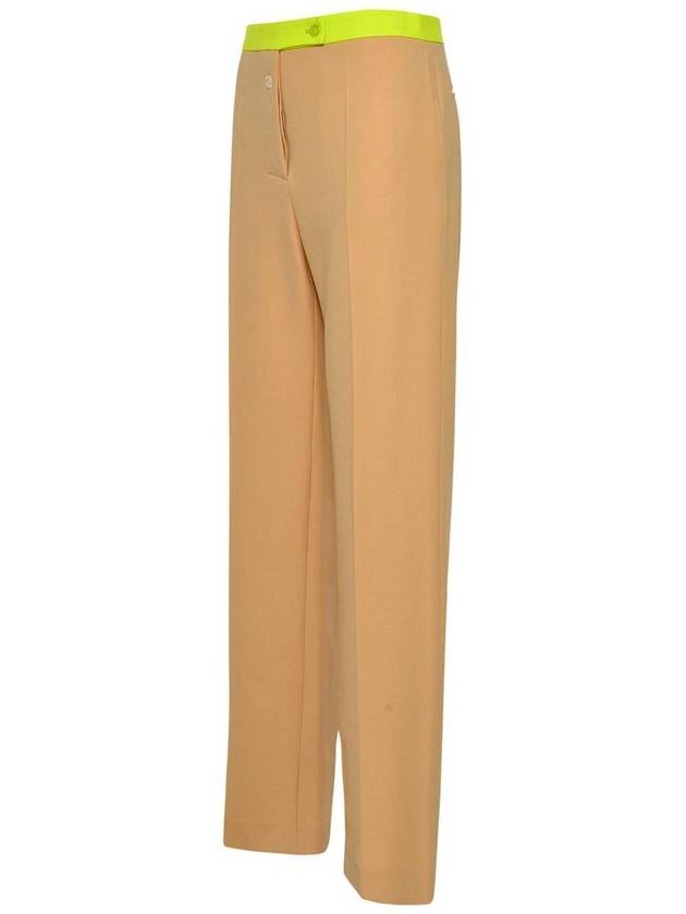 viscose wool straight pants camel - OFF WHITE - BALAAN 3