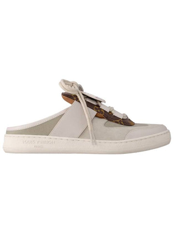 Flight Mode Lou Open Back Low Top Sneakers Beige - LOUIS VUITTON - BALAAN 1