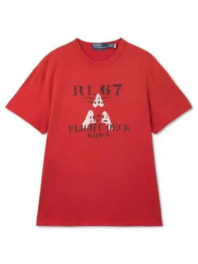 Classic fit jersey graphic t shirt red - POLO RALPH LAUREN - BALAAN 2