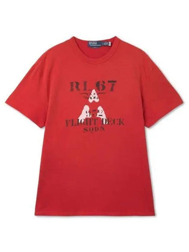 Classic fit jersey graphic t shirt red - POLO RALPH LAUREN - BALAAN 1