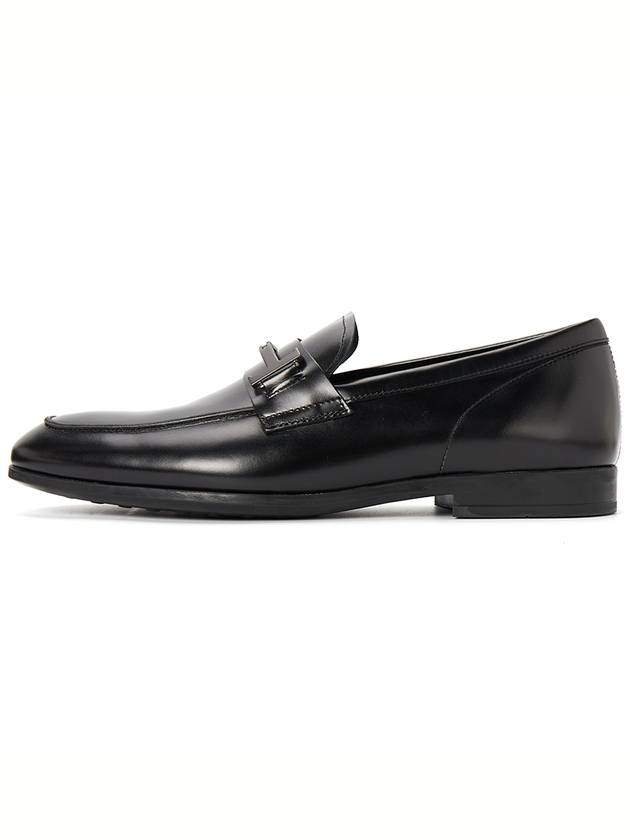 Double T Leather Loafers Black - TOD'S - BALAAN 5