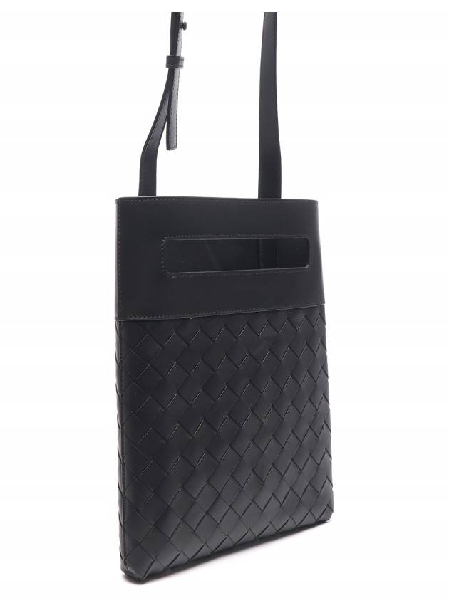 Intrecciato Cross Bag Black - BOTTEGA VENETA - BALAAN 4