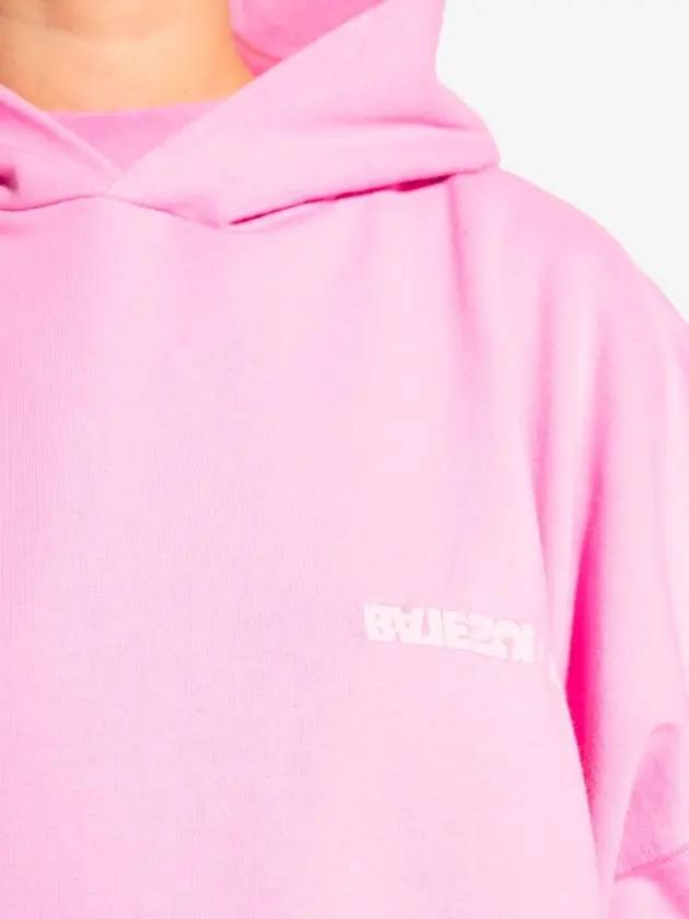 Logo Print Hoodie Pink - BALENCIAGA - BALAAN 6