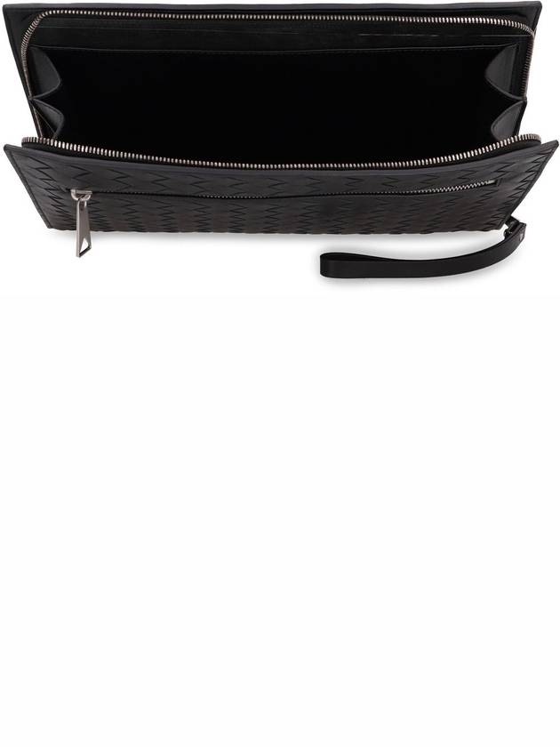 Medium Intrecciato Document Case Black - BOTTEGA VENETA - BALAAN 5