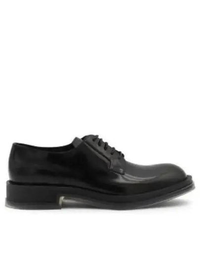 Lace-Up Transparent Sole Leather Oxford Black - ALEXANDER MCQUEEN - BALAAN 2