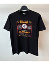 T Shirt A06835 0CATM Black MENS S - DIESEL - BALAAN 1