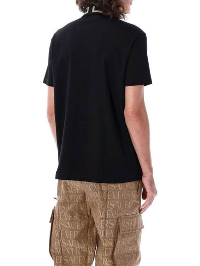 Versace Greca Short-Sleeved Polo Shirt - VERSACE - BALAAN 2