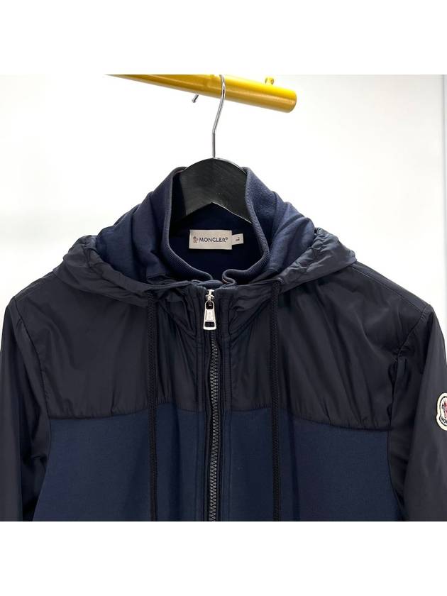 Zip up windbreaker hooded jacket navy L size - MONCLER - BALAAN 4