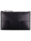 Maxi Intrecciato Zipper Coin Purse Black - BOTTEGA VENETA - BALAAN 2