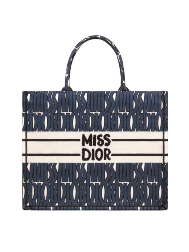 Book Large Tote Bag Blue - DIOR - BALAAN 1