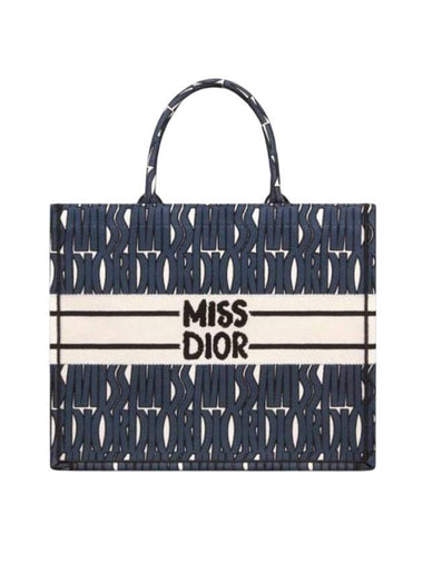 Book Large Tote Bag Blue - DIOR - BALAAN 1