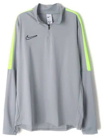 Dri Fit Academy 1 4 Zip Up Long Sleeve T-Shirt Grey - NIKE - BALAAN 1