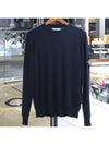 Light Wool Crewneck Knit Top Navy - STONE ISLAND - BALAAN 2