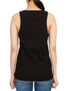 Women's Embroidered Logo Sleeveless Black - MONCLER - BALAAN 4