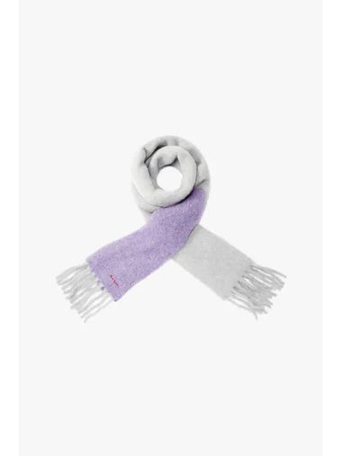 PS Women s Contrast Alpaca Scarf Purple - PAUL SMITH - BALAAN 1