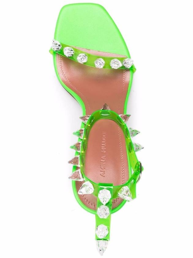 Amina Muaddi Sandals Green - AMINA MUADDI - BALAAN 4