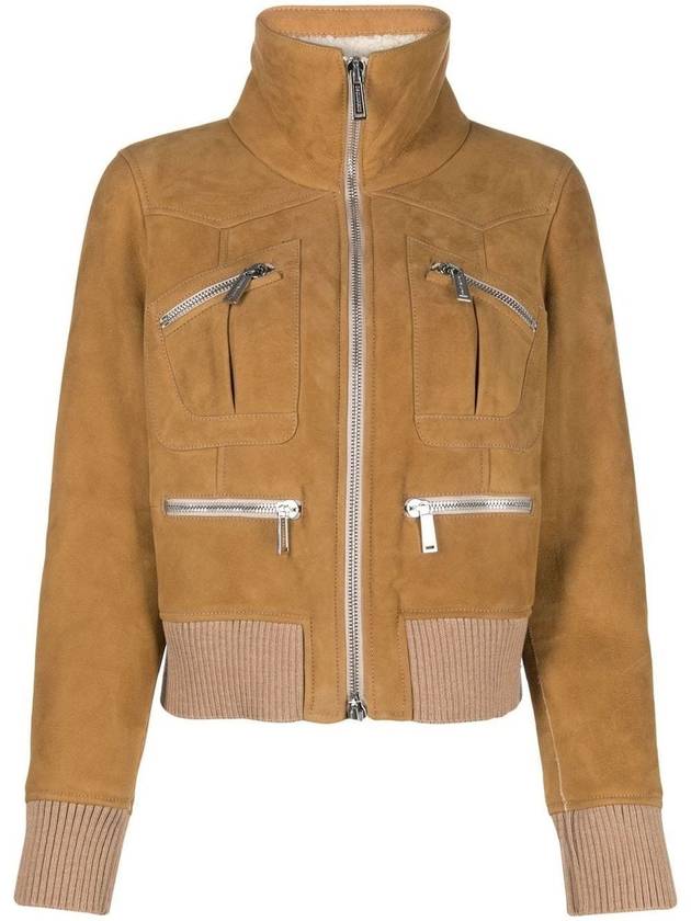 ribbed zipper bomber jacket - DSQUARED2 - BALAAN 2