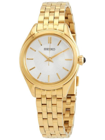 Seiko Quartz White Dial Ladies Watch SUR538 - SEIKO - BALAAN 1