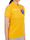 Women's Rook of Polo Short Sleeve T-Shirt Yellow - HORN GARMENT - BALAAN 4