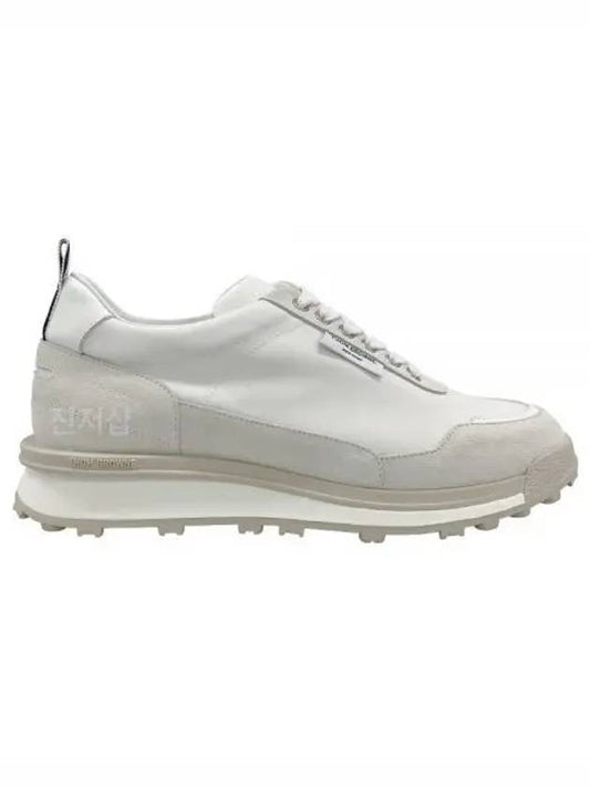 Alumni Eco Nylon Sneaker Tonal White Fun Mix - THOM BROWNE - BALAAN 2