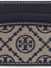 T Monogram Jacquard Card Wallet Navy - TORY BURCH - BALAAN 4