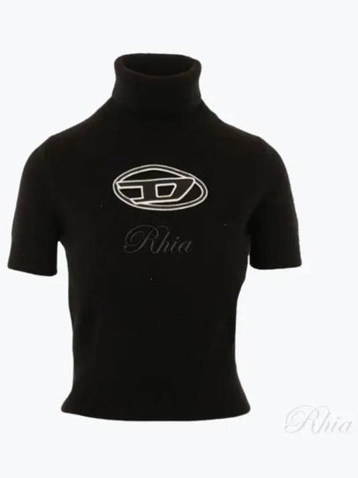 Cutout Logo Turtleneck Black - DIESEL - BALAAN 2