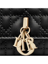 Lady Phone Cannage Lambskin Pouch Black - DIOR - BALAAN 7