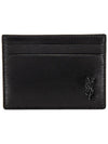 Mini Monogram Card Wallet Black - SAINT LAURENT - BALAAN 1