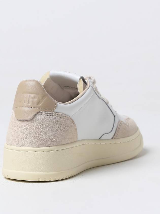 Women's Medalist Leather Low Top Sneakers White Beige - AUTRY - BALAAN 4