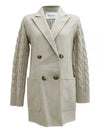 Dali Double Breasted Wool Cashmere Jacket Beige - MAX MARA - BALAAN 2