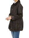 Classic Beadnell Wax Jacket Olive - BARBOUR - BALAAN 9