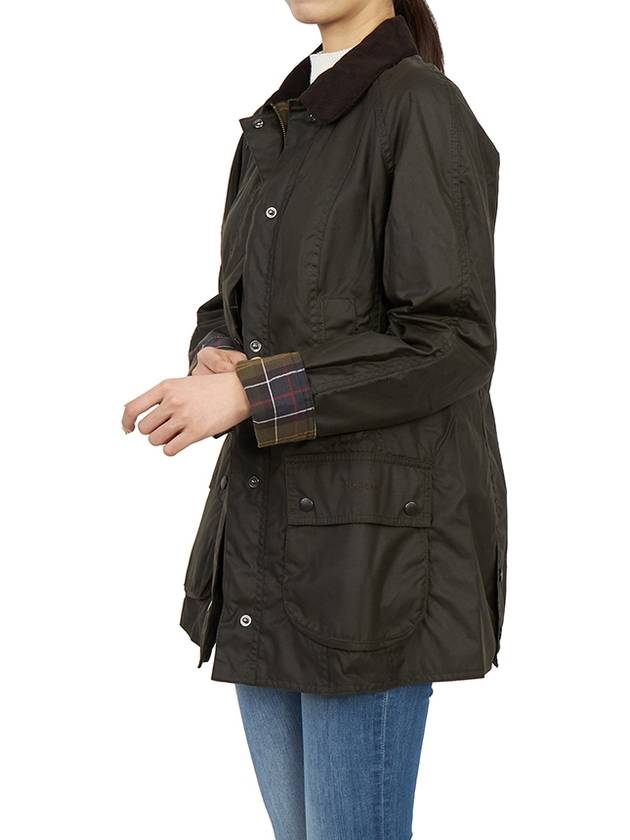 Classic Beadnell Wax Jacket Olive - BARBOUR - BALAAN 9