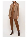 Nemi Cashmere Belt Single Coat Brown - MAX MARA - BALAAN.