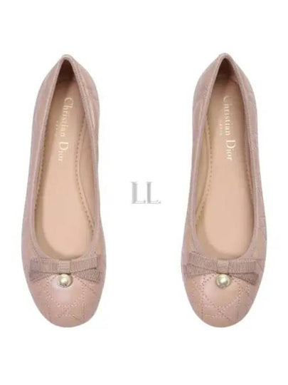 Quilted Cannage Calfskin Ballerina Flat Pink - DIOR - BALAAN 2