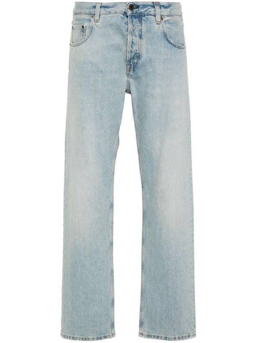 Women's Cotton Jeans Blue - MIU MIU - BALAAN 1