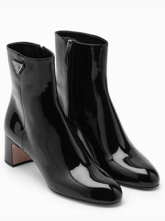 23SS Women's Patent Leather Ankle Boots 1T192N055069 Black BPG - PRADA - BALAAN 2