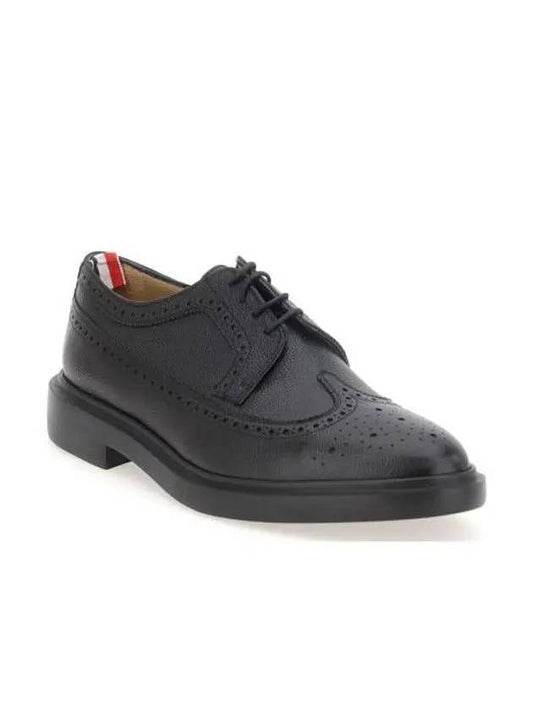 Men's Classic Long Wing Brogue Lace Up Brogue Shoes Black - THOM BROWNE - BALAAN 2