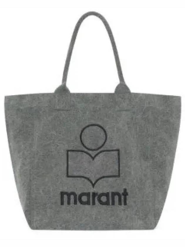 Yenky Embroidered Logo Small Tote Bag Grey - ISABEL MARANT - BALAAN 2