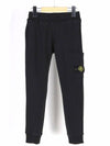 Kids Compass Logo Patch Training Jogger Track Pants Black - STONE ISLAND - BALAAN 2