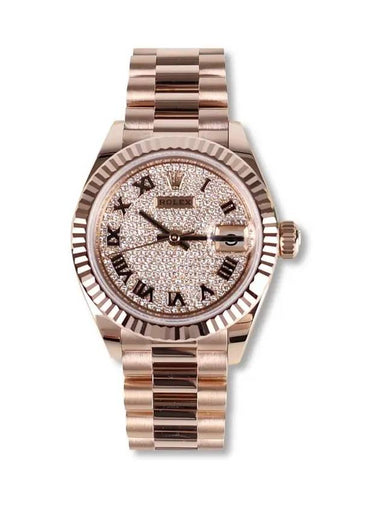 Lady Datejust Pave Diamond Everose Gold 28 279175 - ROLEX - BALAAN 1