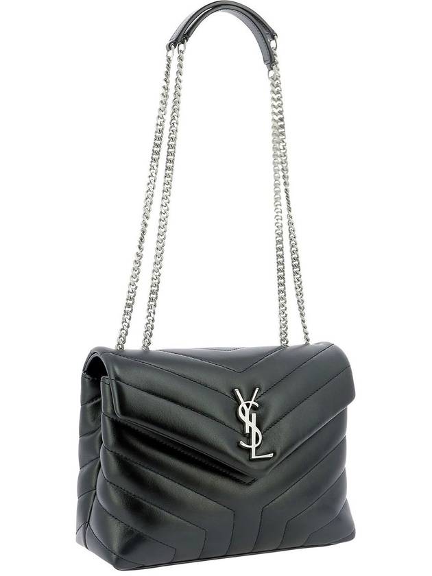 Matelasse Lulu Quilted Small Shoulder Bag Black - SAINT LAURENT - BALAAN 4