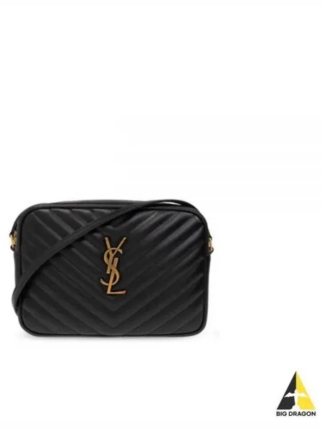 Lou Logo Quilting Cross Bag Black - SAINT LAURENT - BALAAN 2