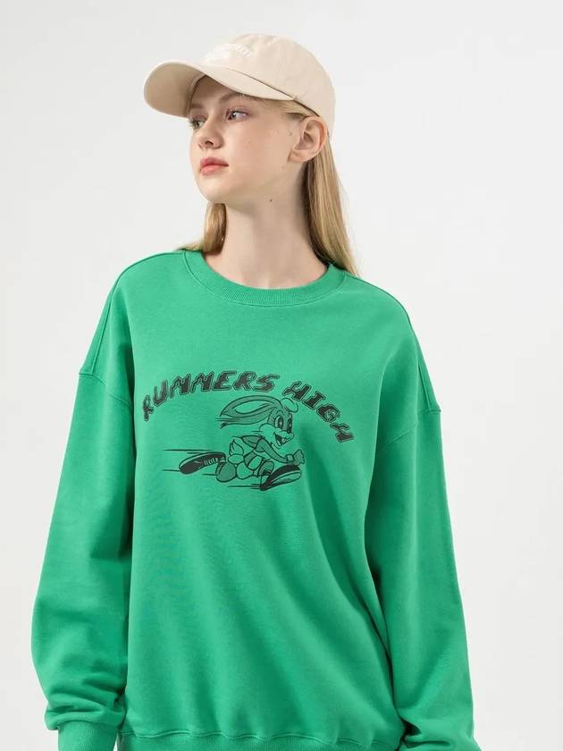 RUNNERS HIGH SWEATSHIRTS GREEN - POLYGRAM - BALAAN 3