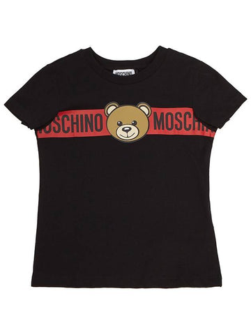 Kids short sleeved t shirt HUM04Q LAA03 60100 Adults can wear - MOSCHINO - BALAAN 1