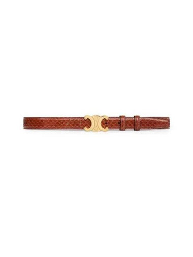 Medium Triomphe Python Belt Tan - CELINE - BALAAN 1