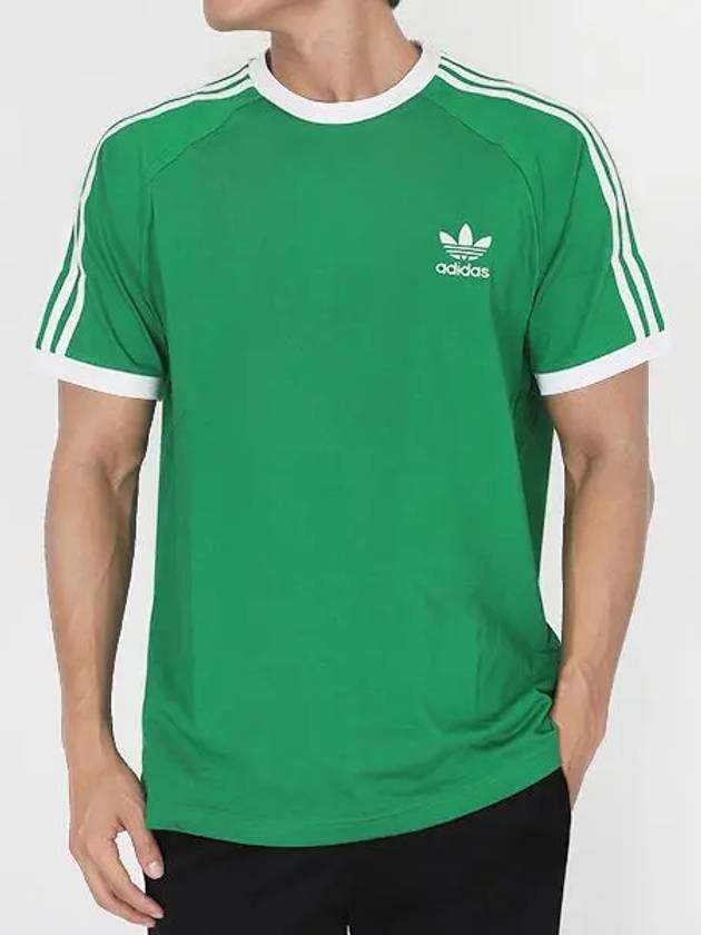 Adicolor Classics 3 Stripes Short Sleeve T Shirt Green - ADIDAS - BALAAN 2