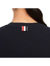 RWB Stripe Cotton Short Sleeve T-Shirt Navy - THOM BROWNE - BALAAN 9